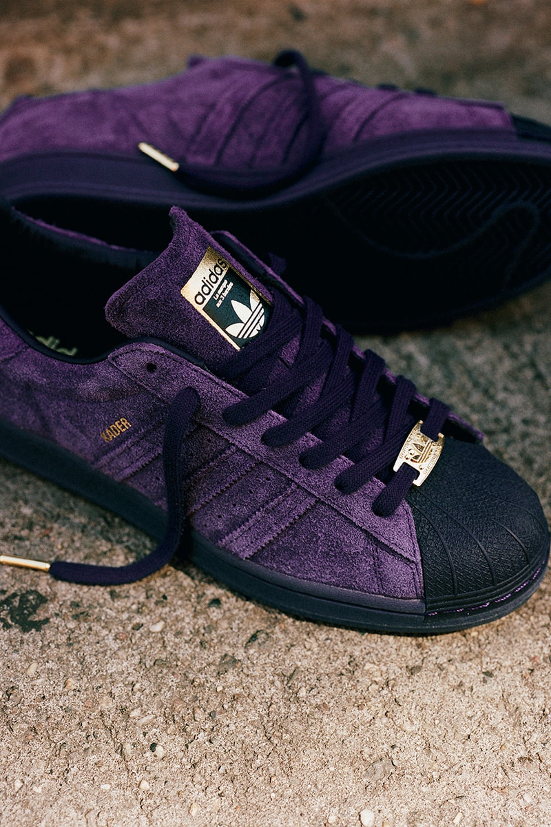 kader sylla adidas skateboarding Superstar ADV purple gold release date info store list buying guide photos price 