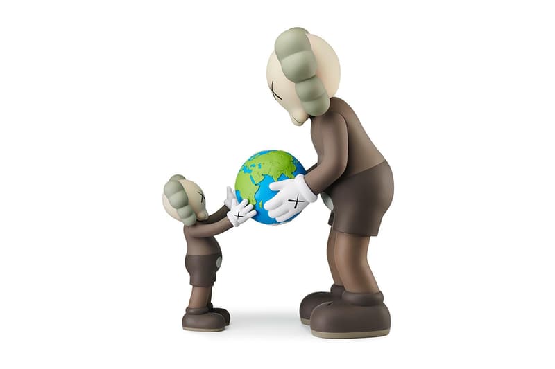 KAWS Drops Kaws Drops "THE PROMISE" Vinyl Figure and Print brown black grey toys art contemporary qatar museum public sculptur dadu garden doha kawsone 2022 fifa world cup qatar