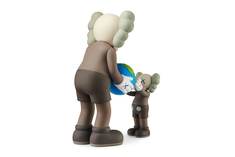 KAWS Drops Kaws Drops "THE PROMISE" Vinyl Figure and Print brown black grey toys art contemporary qatar museum public sculptur dadu garden doha kawsone 2022 fifa world cup qatar