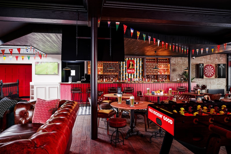 KFC The Colonel's Arms First Ever Pub Beer Food Chicken Gravy Finger Lickin Beverage World Cup Football London Hammersmith 