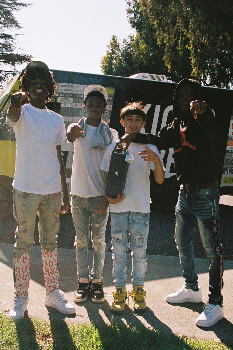 damian lillard kicks crew campaign video oakland sneakers community ice cream truck