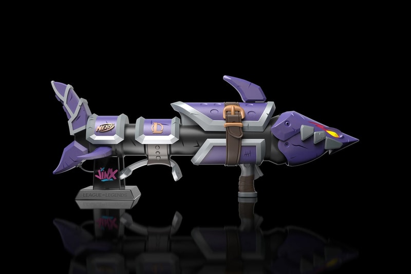 League of Legends Nerf lmtd Jinx Fishbones blaster hasbro rocket launcher 3 foam dart riot games arcane release info date price 