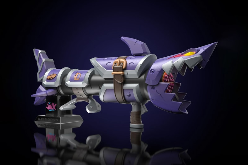 League of Legends Nerf lmtd Jinx Fishbones blaster hasbro rocket launcher 3 foam dart riot games arcane release info date price 