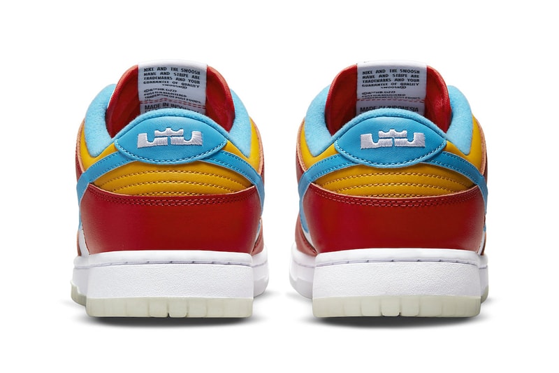 LeBron James Nike Dunk Low Fruity Pebbles DH8009-600 Release Info