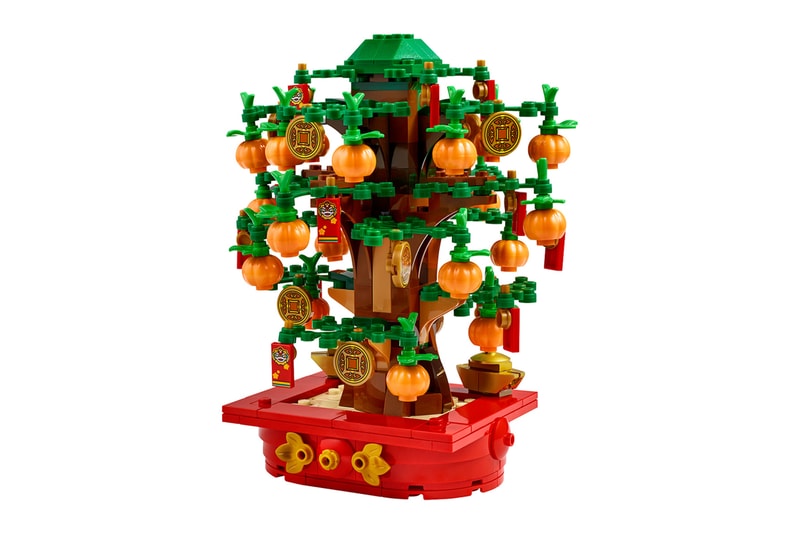 LEGO Money Tree model tangerine gold coin plant red pot lunar new year 40648 release info date price