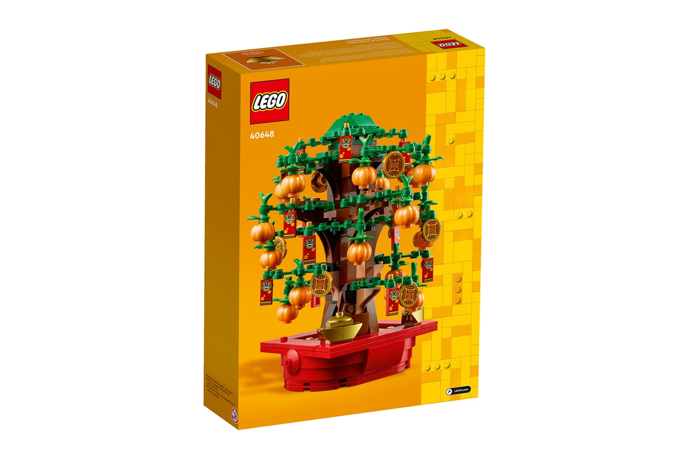 LEGO Money Tree model tangerine gold coin plant red pot lunar new year 40648 release info date price