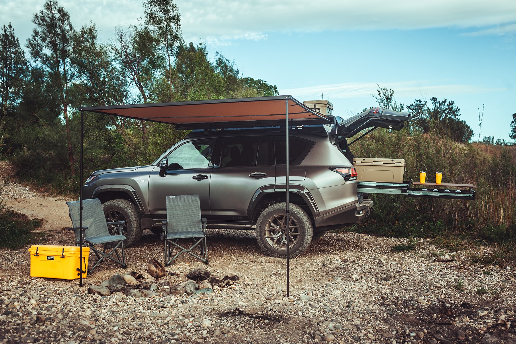lexus USA Yeti Hiraku overlander SUV LX600 Alpine SEMA info suvs luxury camping outdoors 