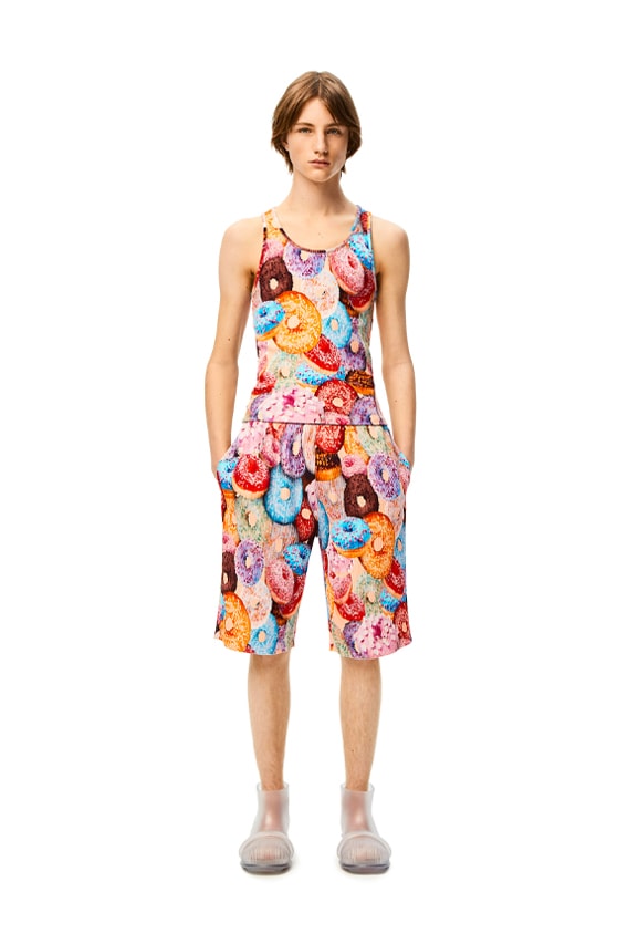 LOEWE Doughnuts Ribbed Tank Top and Shorts set funny Jonathan Anderson menswear