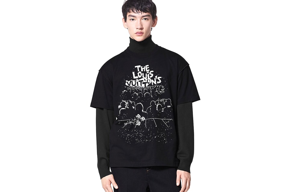 Louis Vuitton Print T Shirt Black / Grey