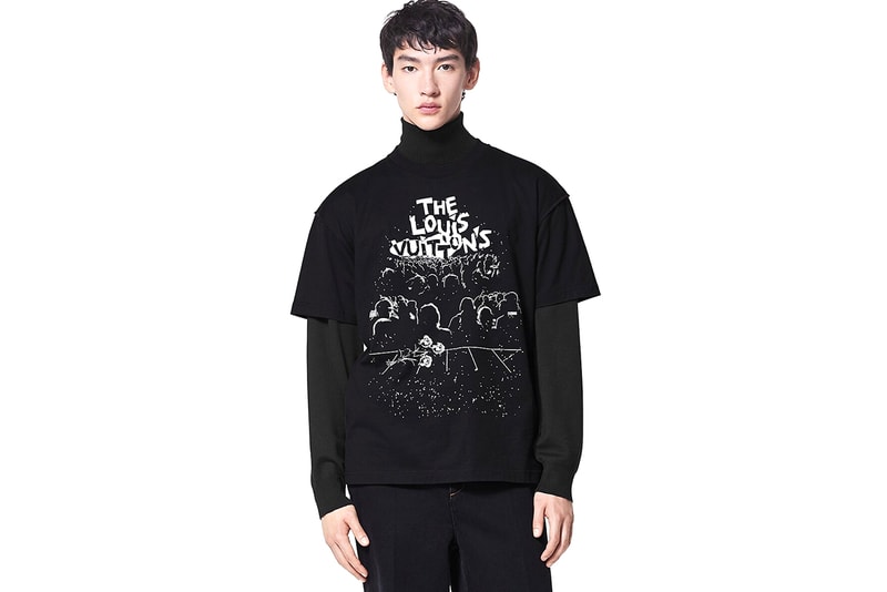 Louis Vuitton LV Concert Print T-Shirt Band Tee Virgil Abloh Black White Release Information RTW 