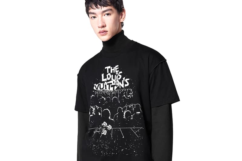 Louis Vuitton LV Concert Print T-Shirt Band Tee Virgil Abloh Black White Release Information RTW 