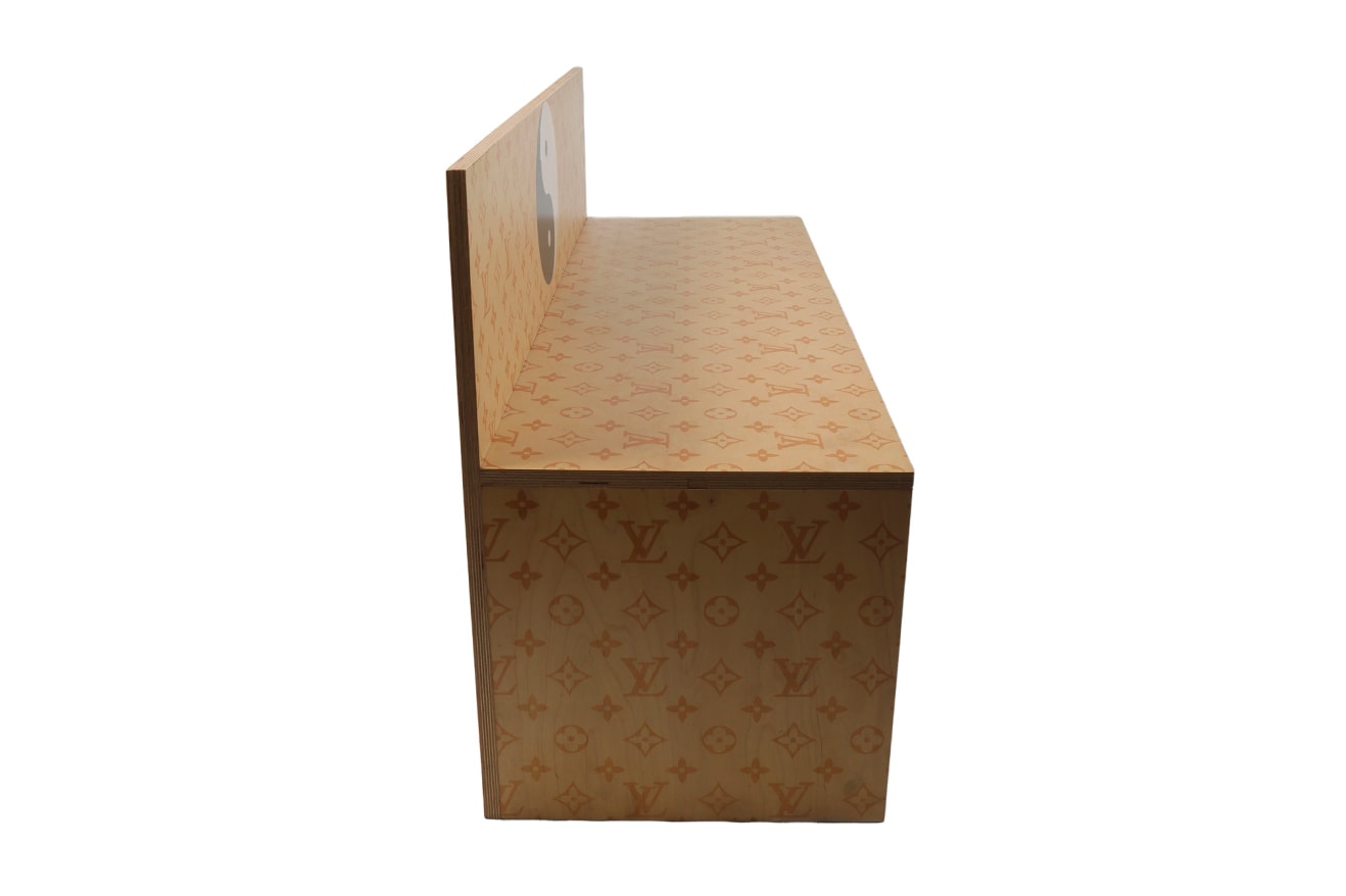 Louis Vuitton Yin & Yang" Monogram Wooden Bench ss22 spring summer 2022 homewear homegoods
