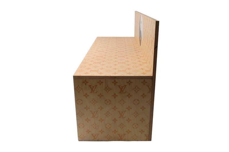 Louis Vuitton Yin & Yang" Monogram Wooden Bench ss22 spring summer 2022 homewear homegoods