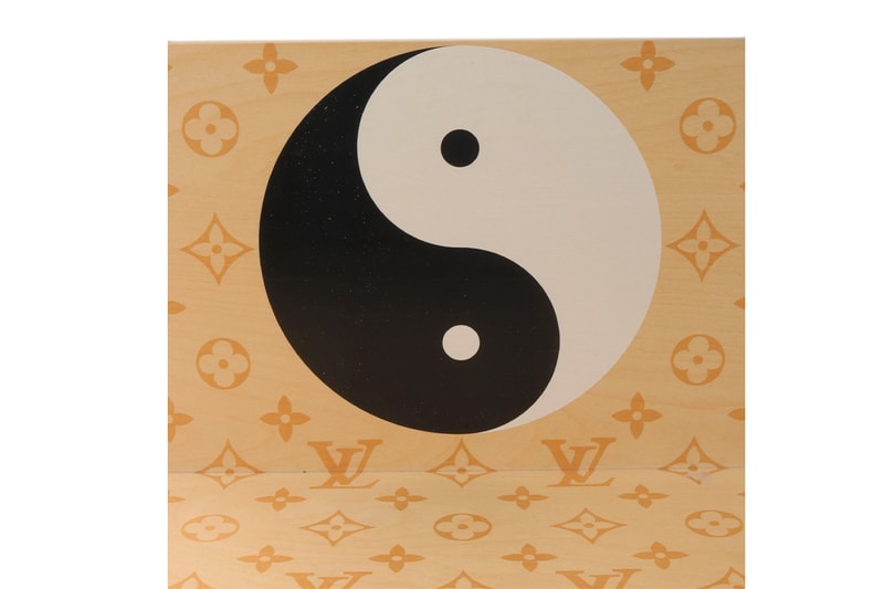 Louis Vuitton Yin & Yang" Monogram Wooden Bench ss22 spring summer 2022 homewear homegoods