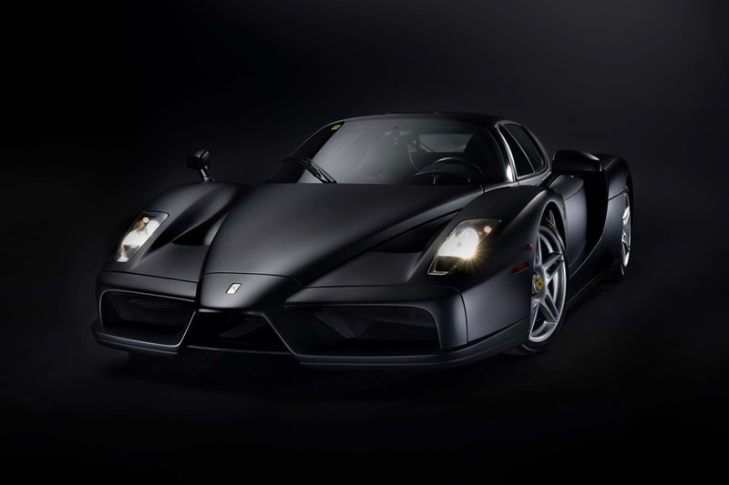 RM Sothebys Ferrari Enzo matte black triple brunei royalty maranello only nero opaco 3500 miles odometer info v 12 136069 info news