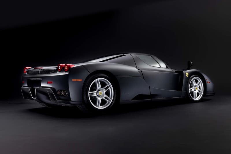 RM Sothebys Ferrari Enzo matte black triple brunei royalty maranello only nero opaco 3500 miles odometer info v 12 136069 info news