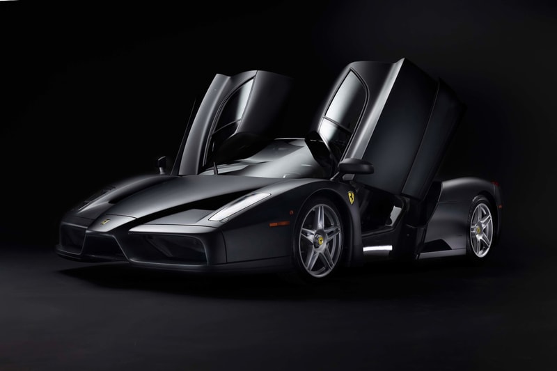 RM Sothebys Ferrari Enzo matte black triple brunei royalty maranello only nero opaco 3500 miles odometer info v 12 136069 info news