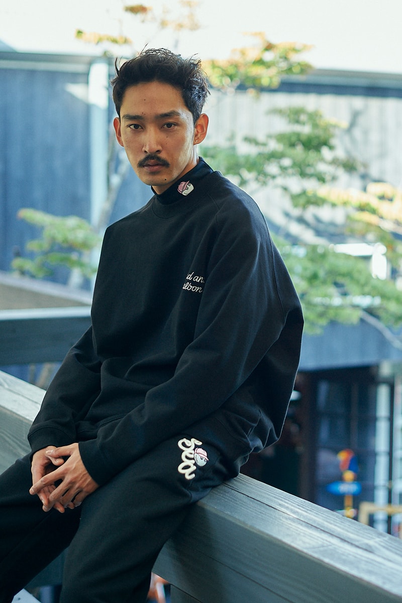 malbon golf wind and sea collaboration collection lookbook polo shirt jacket hat black blue green red