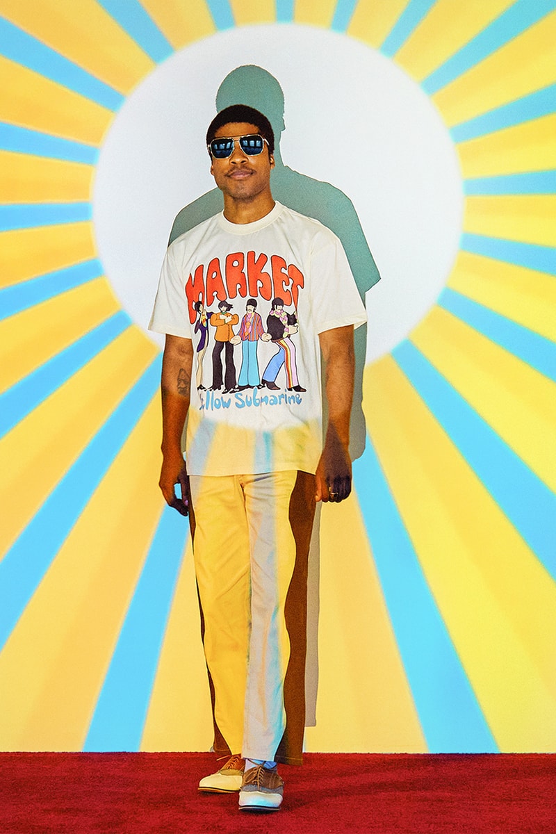MARKET x The Beatles 'Yellow Submarine' Inspired Capsule yellow blue black cream the beatles