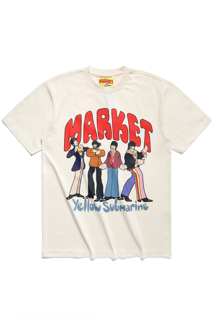 MARKET x The Beatles 'Yellow Submarine' Inspired Capsule yellow blue black cream the beatles