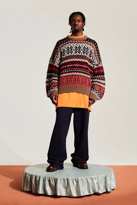 Martine Rose Fair Isle Knit Jumper Release Information Christmas Thanksgiving holiday menswear