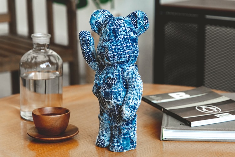 FDMTL x Medicom Toy BE@RBRICK Surfaces in Sashiko Stitching