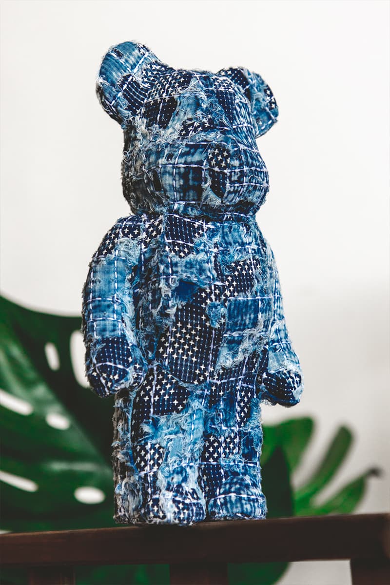 Medicom Toy Bearbrick FDMTL forming an essential part of creation tokyo sashiko indigo fabric release info date price hbx