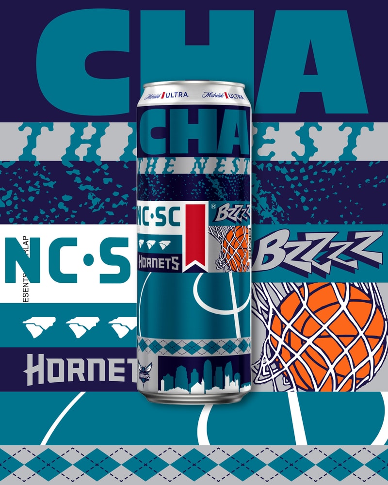 Michelob ULTRA Art Basel Festival NBA Team Cans Digital Art Reveal Announcement Pop-Up Courtside Countdown Challenge Maps Backlot Miami Florida 21 Savage Gary Payton Chris Brickley Alonzo Mourning