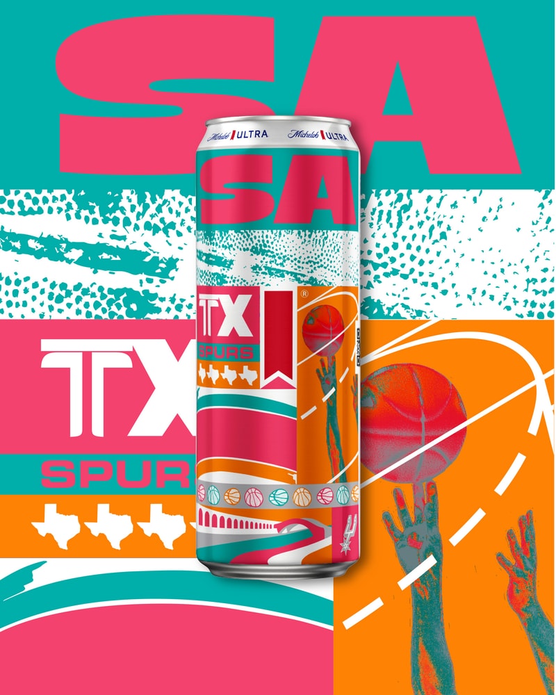 Michelob ULTRA Art Basel Festival NBA Team Cans Digital Art Reveal Announcement Pop-Up Courtside Countdown Challenge Maps Backlot Miami Florida 21 Savage Gary Payton Chris Brickley Alonzo Mourning