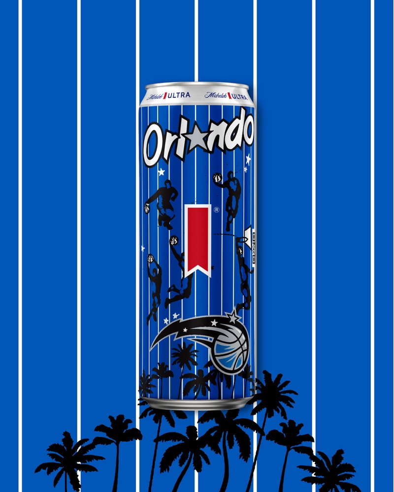 Michelob ULTRA Art Basel Festival NBA Team Cans Digital Art Reveal Announcement Pop-Up Courtside Countdown Challenge Maps Backlot Miami Florida 21 Savage Gary Payton Chris Brickley Alonzo Mourning