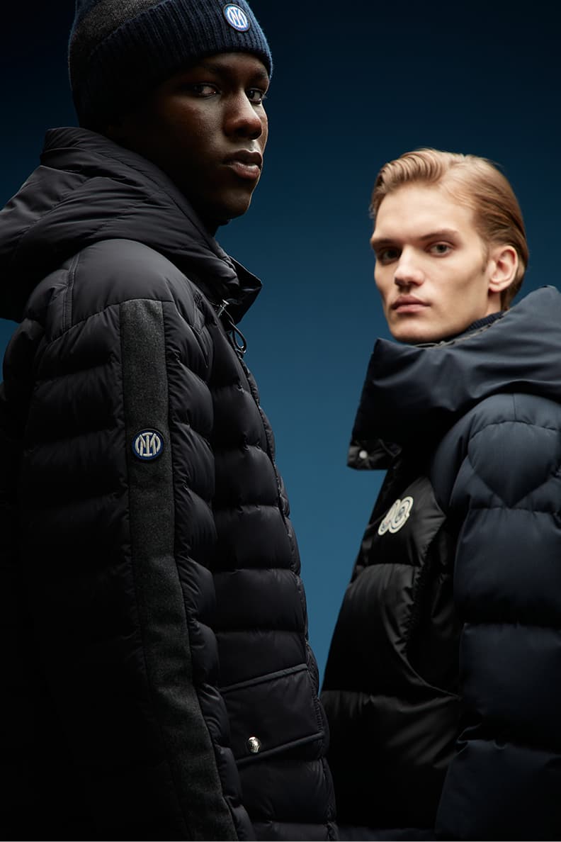 FC Internazionale Milano Inter Milan x Moncler Remo Ruffini jacket parka turtleneck polo shirt hat scarf football release information