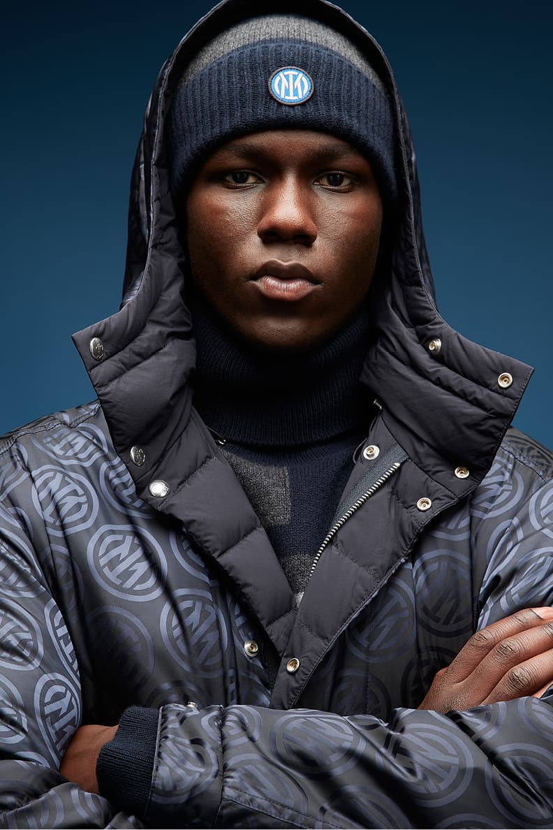 FC Internazionale Milano Inter Milan x Moncler Remo Ruffini jacket parka turtleneck polo shirt hat scarf football release information