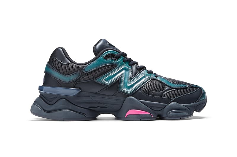 U9060ML Official Look at Mowalola x New Balance 90/60 black teal purple sneakers abzorb midsole shoes footwear paris fashion week pfw uk spring summer 2023 ss23 collaboration