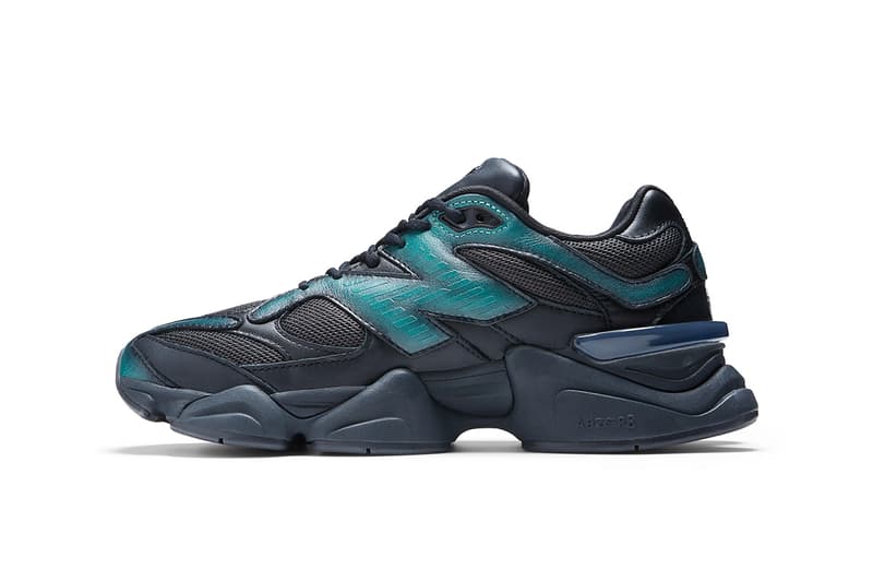 U9060ML Official Look at Mowalola x New Balance 90/60 black teal purple sneakers abzorb midsole shoes footwear paris fashion week pfw uk spring summer 2023 ss23 collaboration