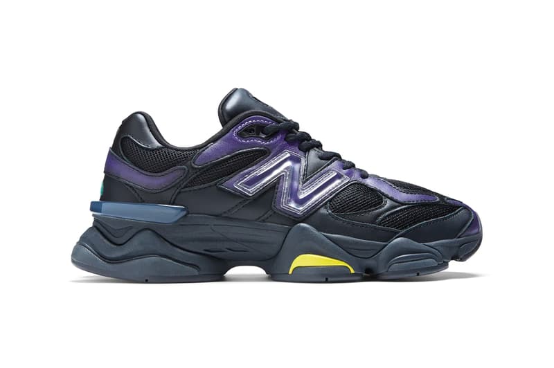 U9060ML Official Look at Mowalola x New Balance 90/60 black teal purple sneakers abzorb midsole shoes footwear paris fashion week pfw uk spring summer 2023 ss23 collaboration