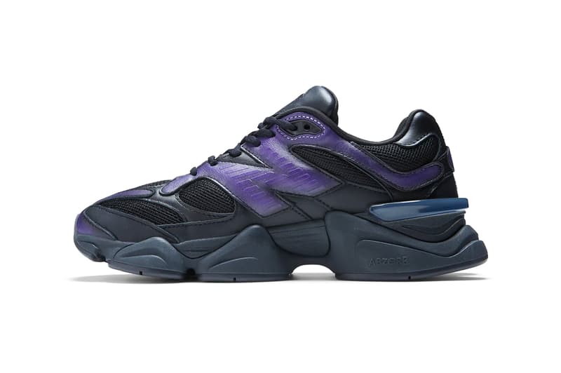 U9060ML Official Look at Mowalola x New Balance 90/60 black teal purple sneakers abzorb midsole shoes footwear paris fashion week pfw uk spring summer 2023 ss23 collaboration