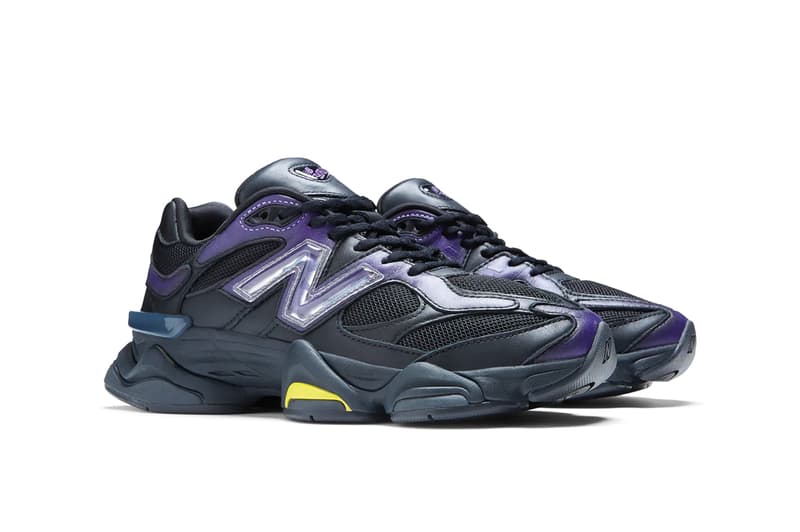 U9060ML Official Look at Mowalola x New Balance 90/60 black teal purple sneakers abzorb midsole shoes footwear paris fashion week pfw uk spring summer 2023 ss23 collaboration