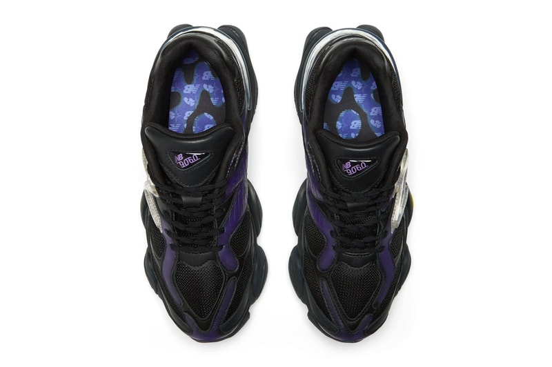 U9060ML Official Look at Mowalola x New Balance 90/60 black teal purple sneakers abzorb midsole shoes footwear paris fashion week pfw uk spring summer 2023 ss23 collaboration
