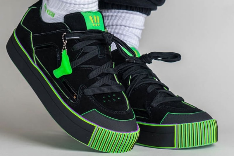 On-Feet Look at MSCHF Gobstomper "Sour Edition" acidic MSCHF009-SE purple green lime shoe december