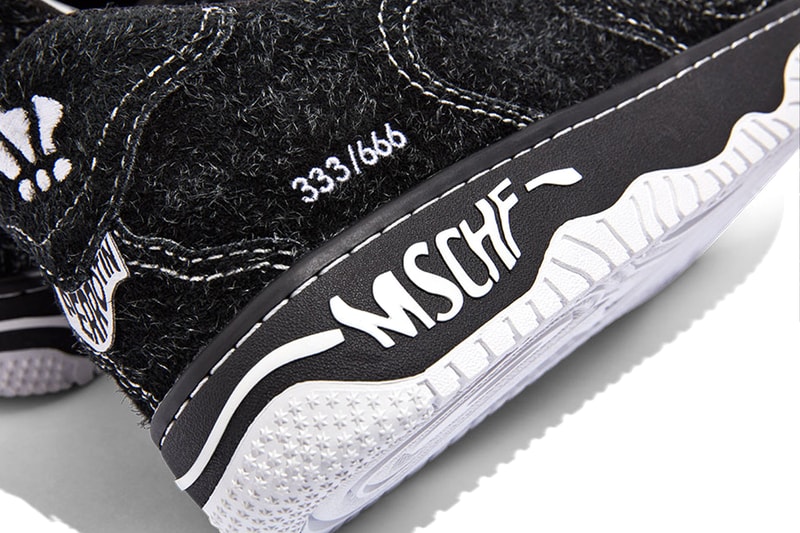 MSCHF Super Normal 2 5 o clock shadow november 3 perrotin edition solo gallery no more tears Im lovin it 666 pairs black hairy upper artust oriif perrotin release info date price