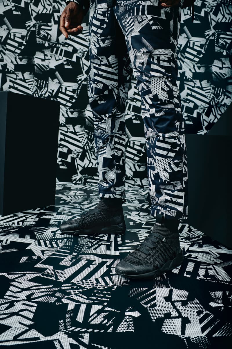 NemeN x PUMA Fall Winter 2022 Collaboration Collection Camouflage Lookbook Blaze of Glory Mid PUMA SUEDE