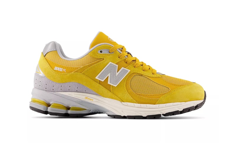 New Balance 2002R egg yolk mink silver metallic bright yellow white 140 usd release info date price