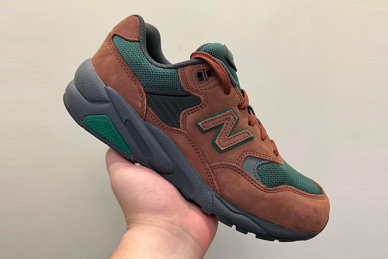 First Look at the New Balance 580 "Beef and Broccoli" brown green sneakers nb