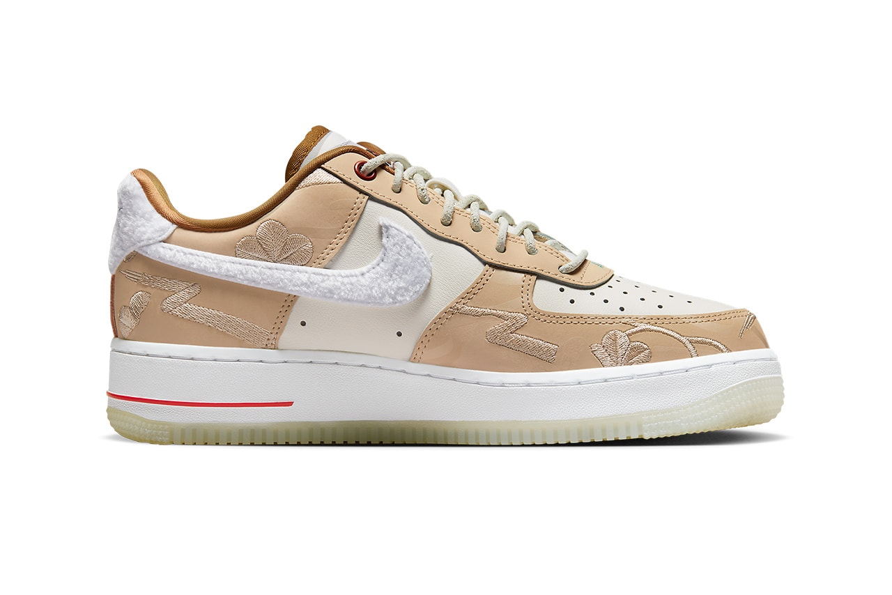 nike air force 1 low chinese new year beige furry swooshes FD4341 101 release date info store list buying guide photos price 