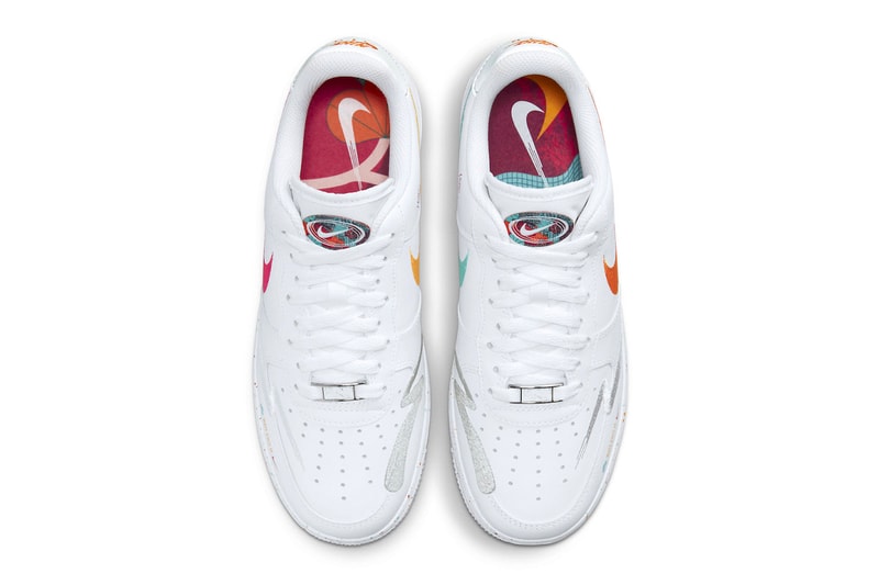 Nike Air Force 1 Low "Leap High" Pays Tribute to the Sport of Basketball release info all-white leather build embroidered speckled FD4622-131