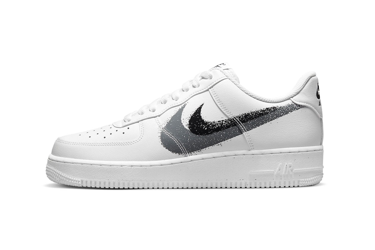 Nike Air Force 1 Low Arrives With Double Spray Painted Swooshes FD0660-100 release info low tops sneakers shoes af1