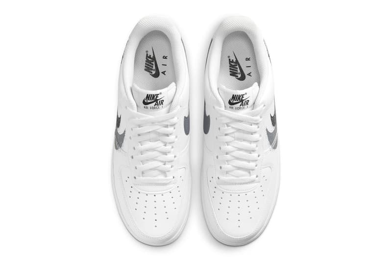 Nike Air Force 1 Low Arrives With Double Spray Painted Swooshes FD0660-100 release info low tops sneakers shoes af1