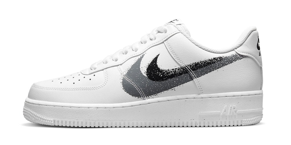 Nike Air Force 1 Low Arrives With Double Spray Painted Swooshes