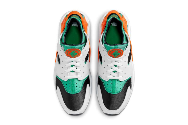 Nike Air Huarache “Miami Hurricanes” DD1068-111 Release Information sneakers footwear hype menswear Florida university