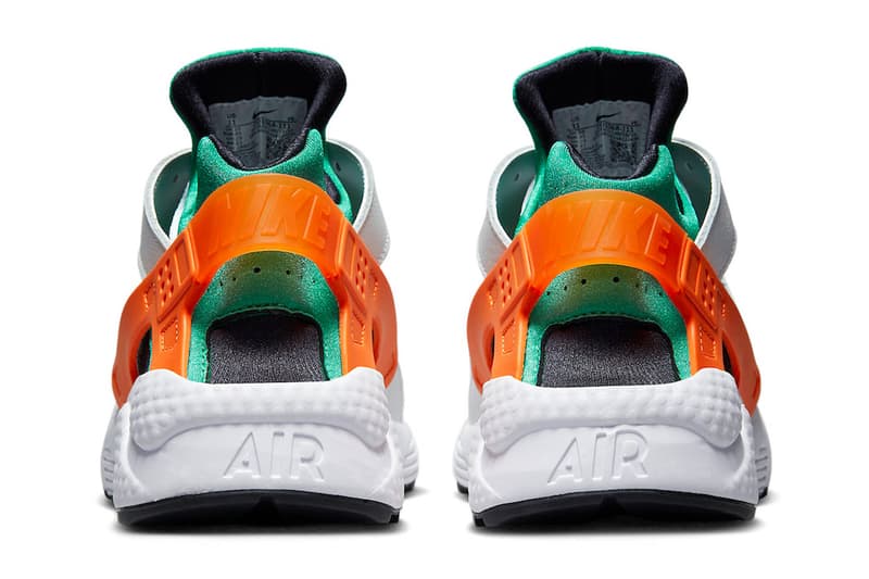 Nike Air Huarache “Miami Hurricanes” DD1068-111 Release Information sneakers footwear hype menswear Florida university